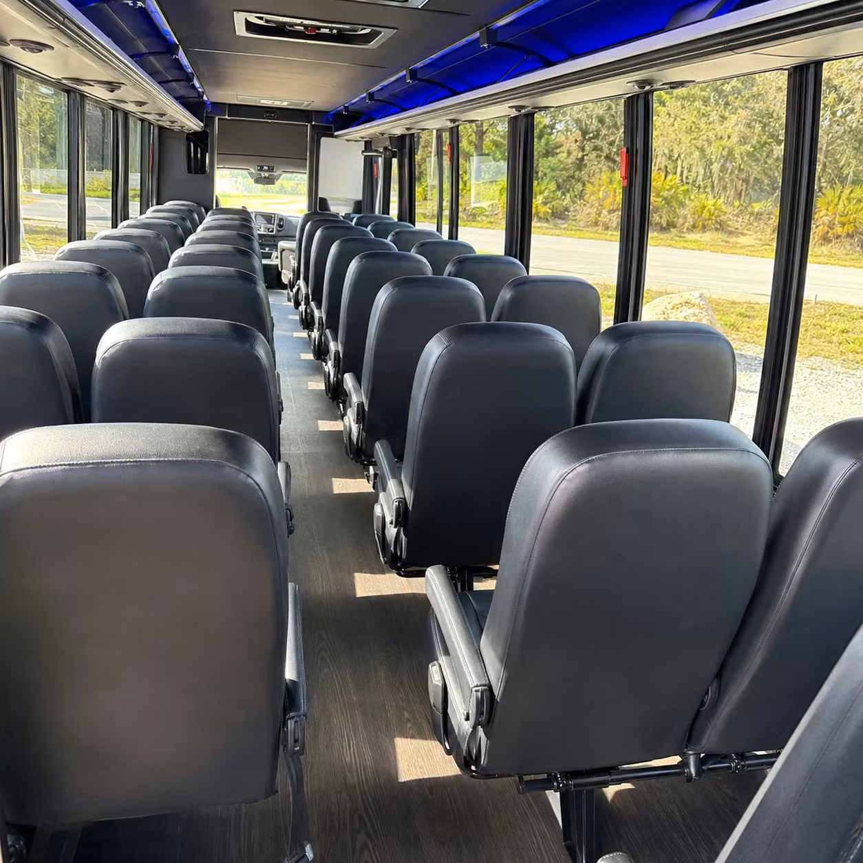 30 passenger minibus inside